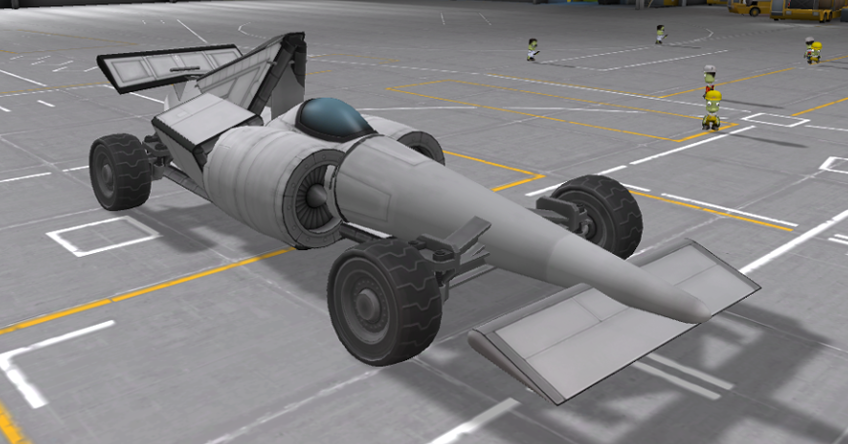 How to build a Formula 1 car in Kerbal Space Program